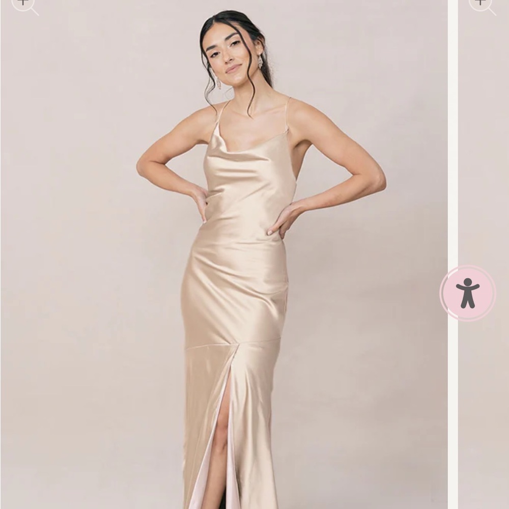 Revelry Gold Champagne Kimora Dress